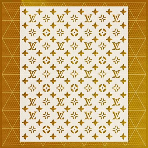 lv wall stencil|Lv printable pattern.